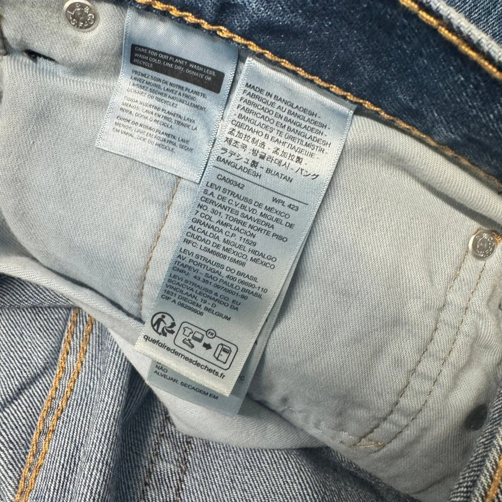 Levi's 505 Jeans Mens 38x30 ACTUAL Regular Fit‎ Blue Denim Classic NEW
